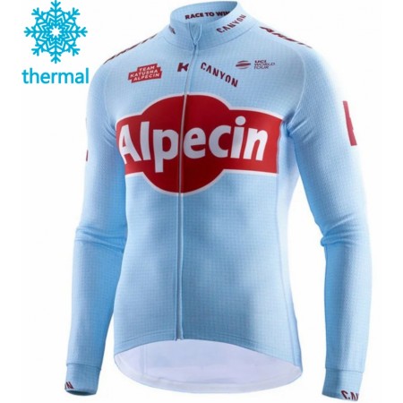 Maillot vélo 2019 Team Katusha Alpecin Hiver Thermal Fleece N001